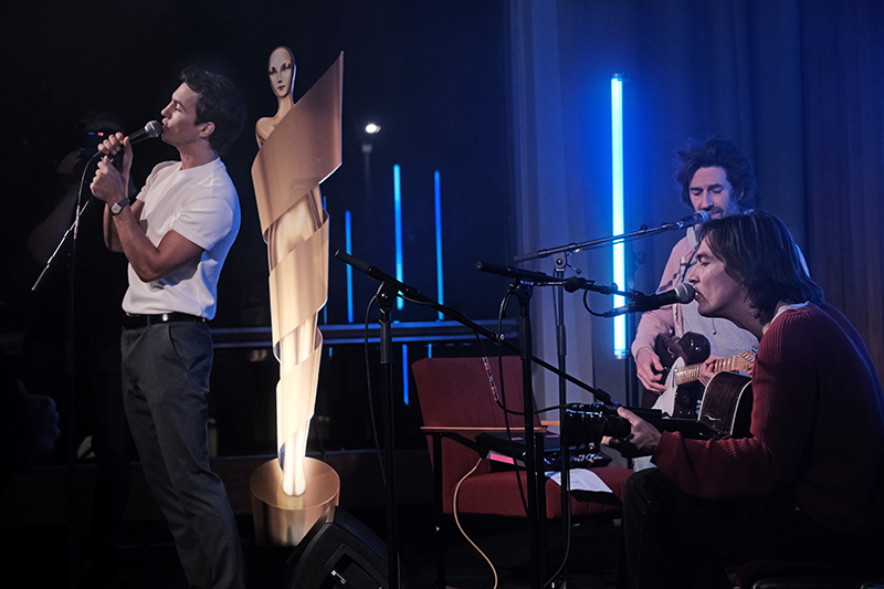25.11.2020 BERLIN
Die Band Die höchste Eisenbahn
Tim Oliver Schultz und Monikan Grütters moderieren den deutschen Kurzfilmpreis 2020
im Kino International
Copyright: Christian Schulz